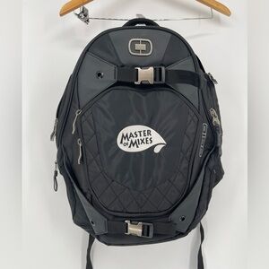 Ogio Squadron Laptop Backpack Padded Adjustable Black Logo / Master of Mixes